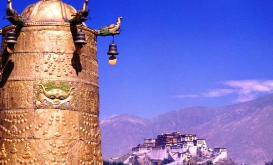 View of Potala Palace in Lhasa Tibet