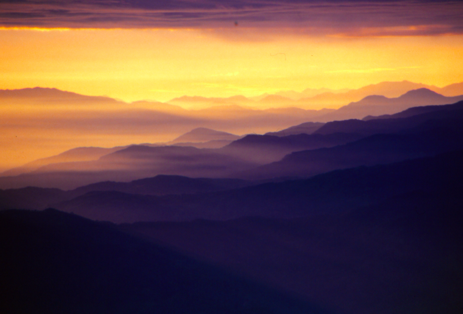 Sunrise over the Himalaya, Nepal 1985